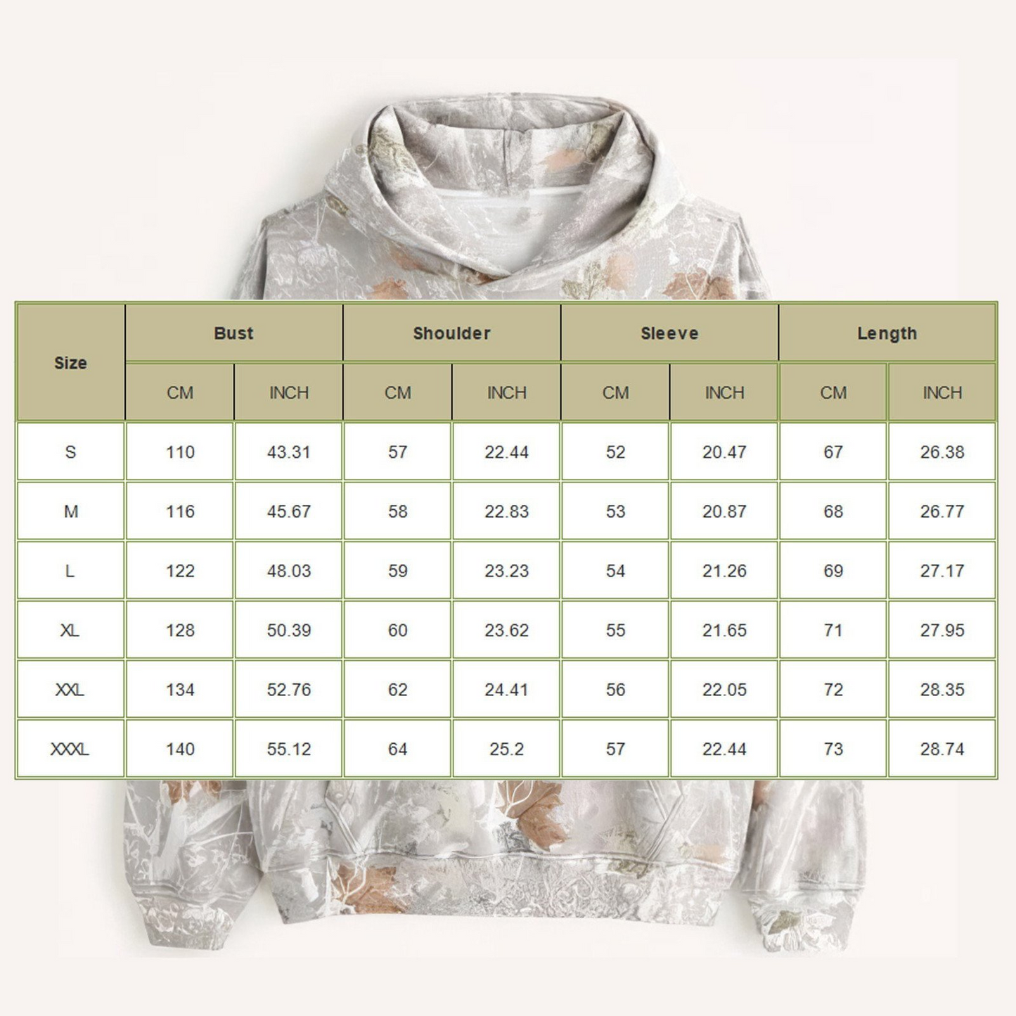 Hidden Love® Camouflage Hoodie